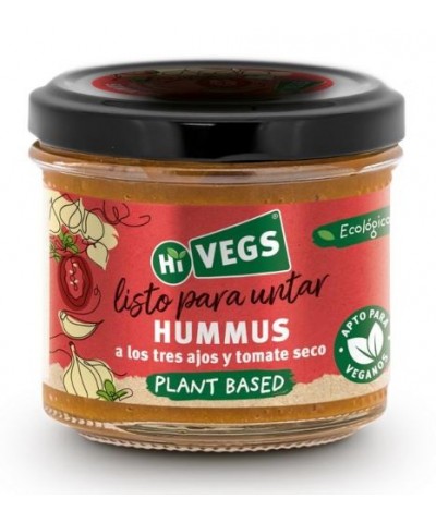 Hummus tres ajos tomate seco HI VEGS 110 gr