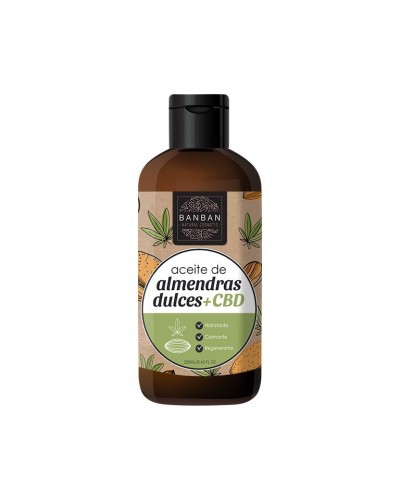 Aceite almendras dulces + CBD BANBAN 250 ml