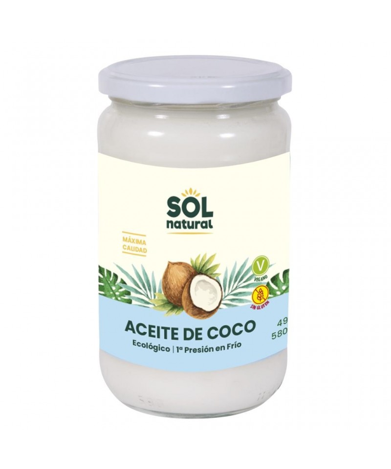 Aceite coco virgen extra SOL NATURAL 580 ml BIO