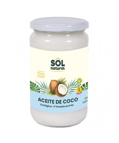 Aceite coco virgen extra SOL NATURAL 580 ml BIO