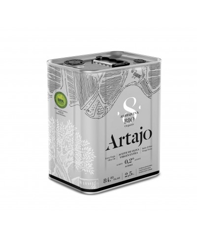 Aceite oliva virgen extra frutado lata 8 ARTAJO 2,5 L BIO