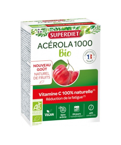 Acerola 1000 SUPERDIET 24 comprimidos BIO