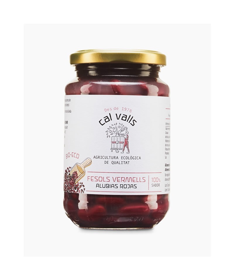 Alubias rojas cocida CAL VALLS 220 gr ECO