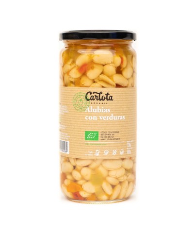 Alubias verduras CARLOTA 720 gr BIO