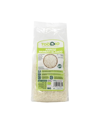 Arroz basmati blanco sin gluten TOO BIO 500 gr BIO