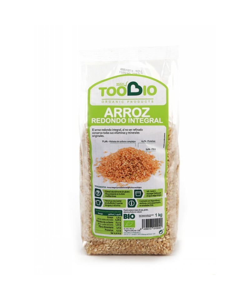 Arroz redondo integral TOO BIO 1 kg BIO