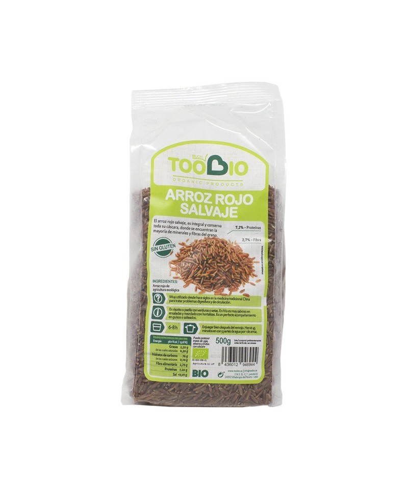 Arroz rojo salvaje sin gluten TOO BIO 500 gr BIO