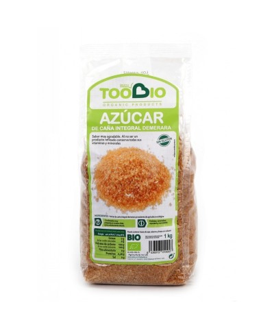 Azucar caña integral demerara sin gluten TOO BIO 1 kg BIO