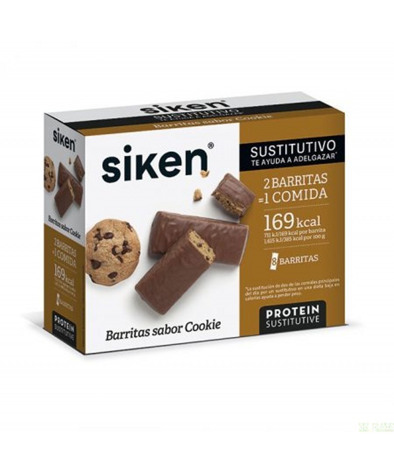 Barrita sustitutiva cookie SIKEN 8 unidades