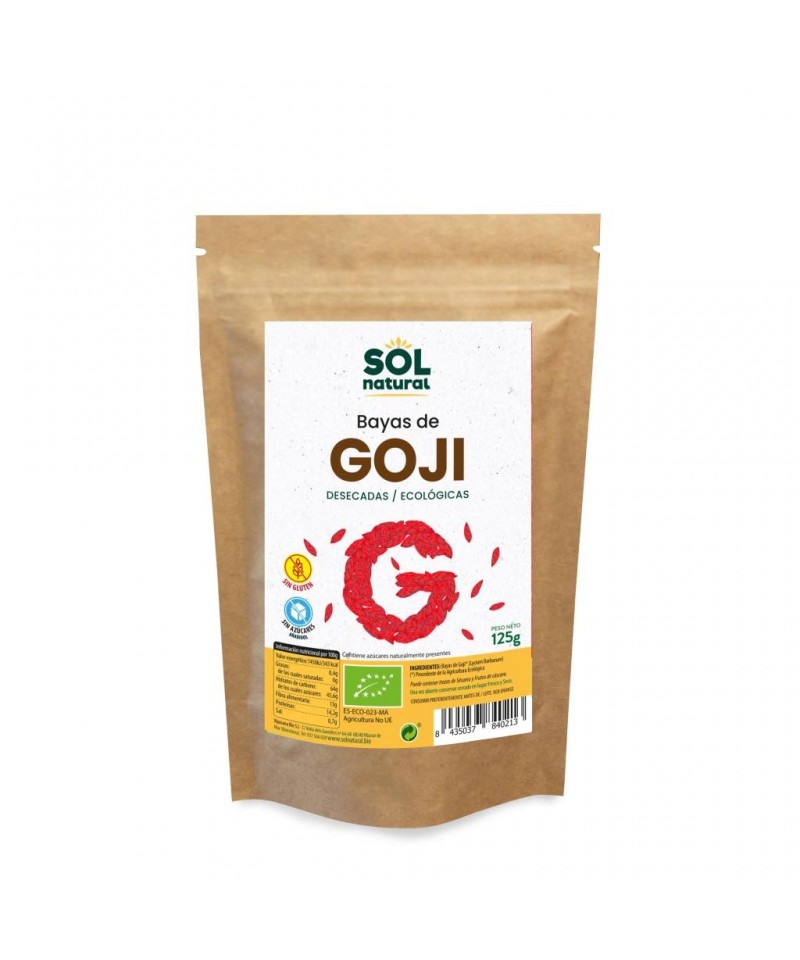 Bayas goji SOL NATURAL 125 gr BIO