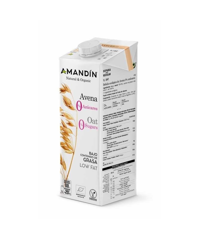 Bebida avena 0% azucar AMANDIN 1 L