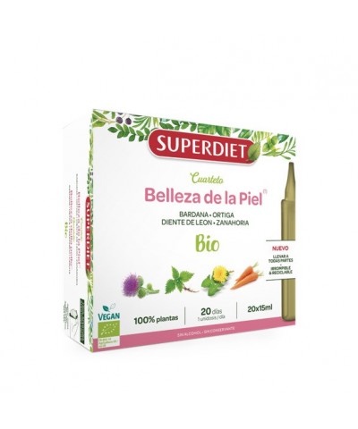 Belleza piel unidosis SUPERDIET 20x15 ml BIO