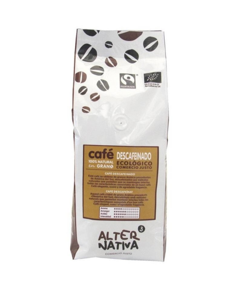 Cafe descafeinado grano ALTERNATIVA 3 (500 gr) BIO