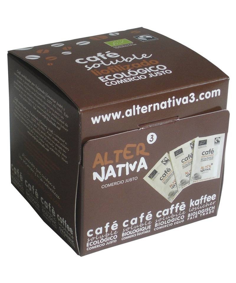 Cafe liofilizado soluble ALTERNATIVA 3 (25x2 gr) BIO