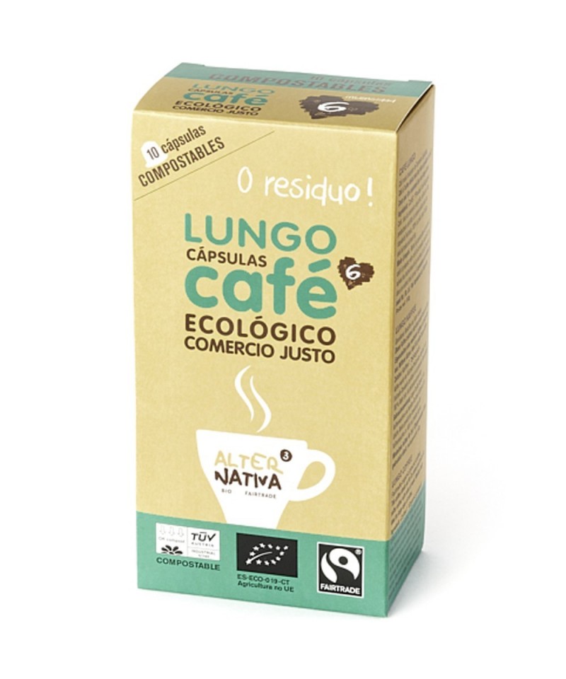 Cafe lungo ALTERNATIVA 3 (10 capsulas TUV) BIO