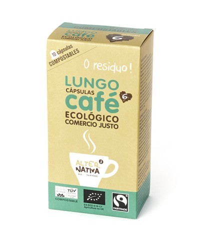 Cafe lungo ALTERNATIVA 3 (10 capsulas TUV) BIO