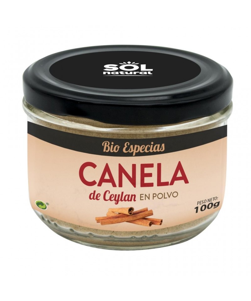 Canela en polvo de ceylan SOL NATURAL 100 gr BIO