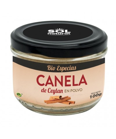 Canela en polvo de ceylan SOL NATURAL 100 gr BIO