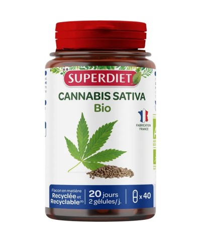 Cannabis sativa SUPERDIET 40 capsulas BIO