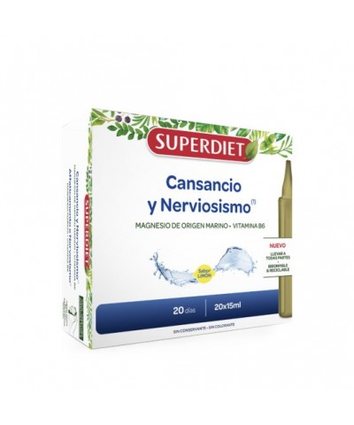Cansancio nerviosismo unidosis SUPERDIET 20x15 ml BIO