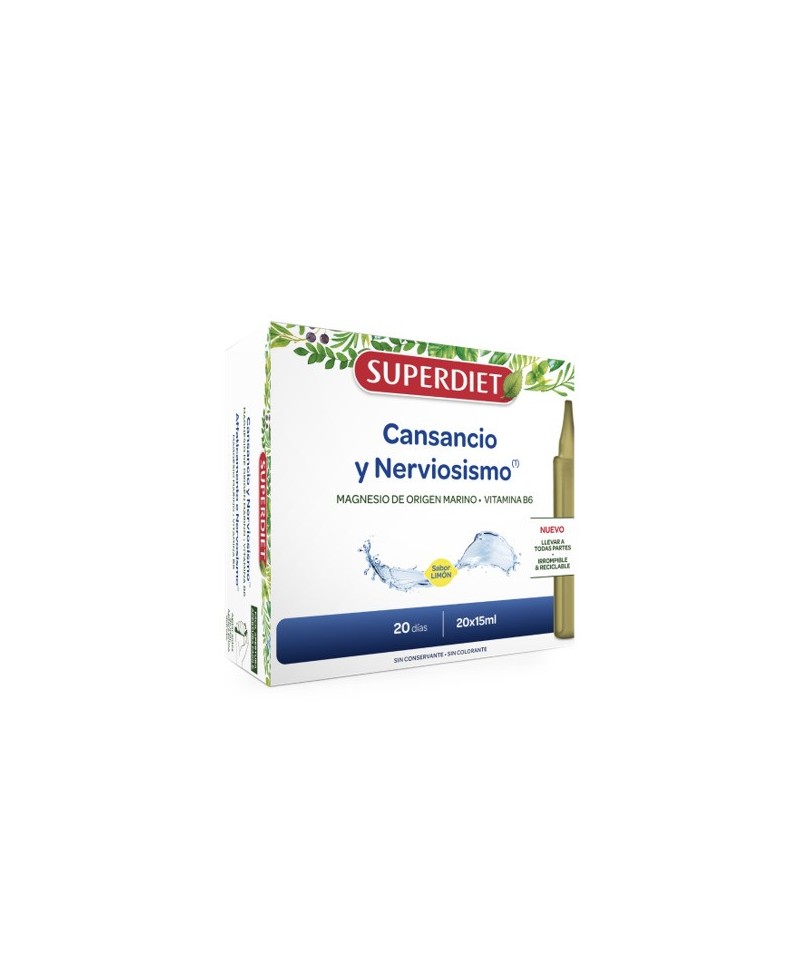 Cansancio nerviosismo unidosis SUPERDIET 20x15 ml BIO