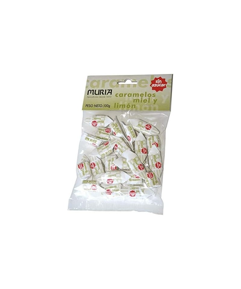 Caramelos miel limon con estevia MURIA 100 gr