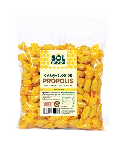 Caramelos propolis bolsa grande SOL NATURAL 500 gr