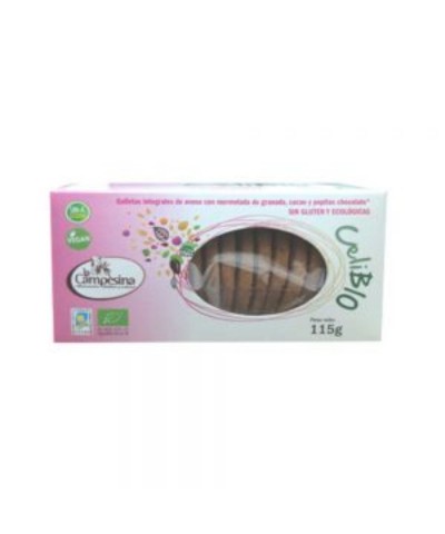 Celibio fucsia granada cacao CAMPESINA 115 gr BIO