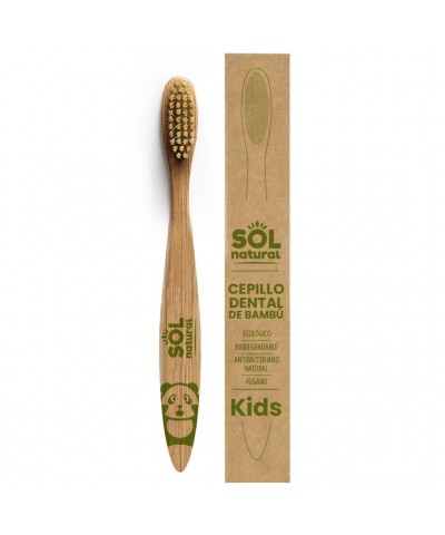 Cepillo bambu niños SOL NATURAL