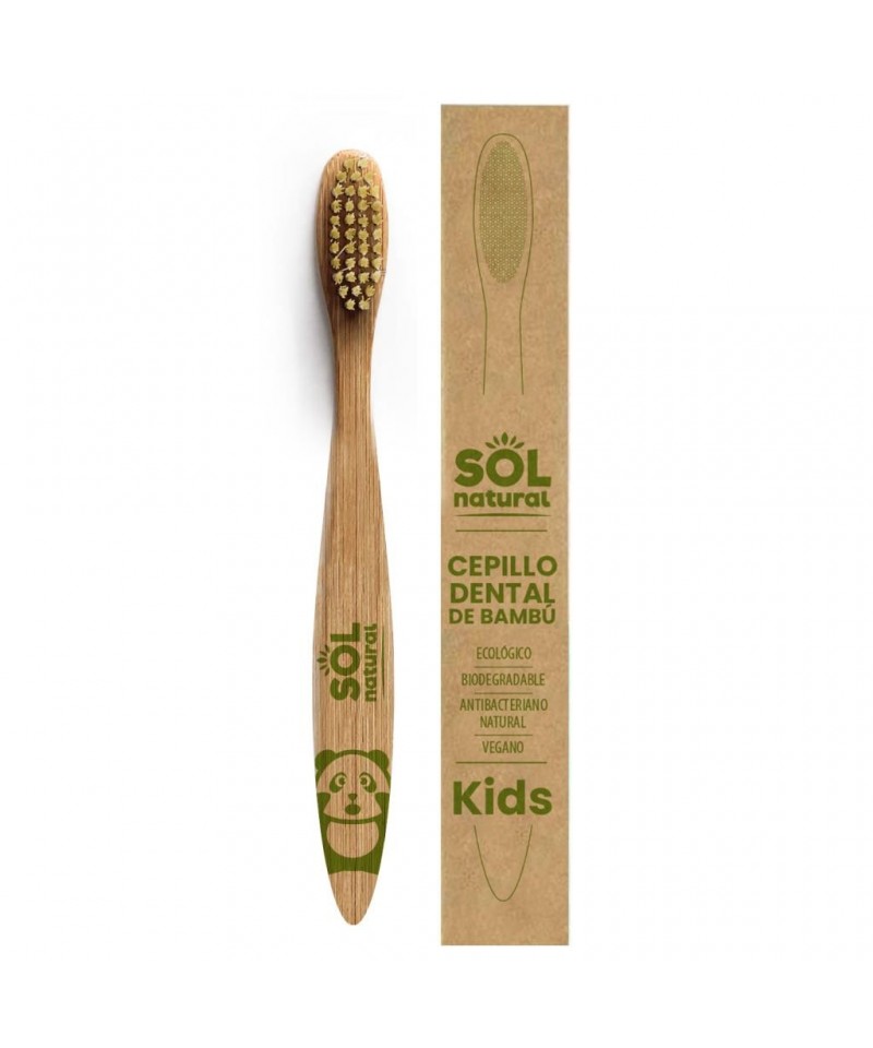 Cepillo bambu niños SOL NATURAL