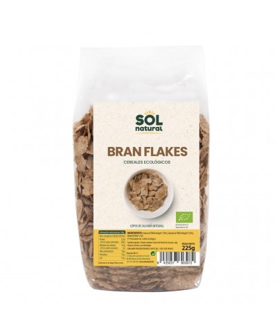 Cereales Bran flakes con salvado SOL NATURAL 225 gr BIO