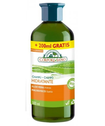 Champu aloe vera y malvavisco hidratante CORPORE SANO 500 ml