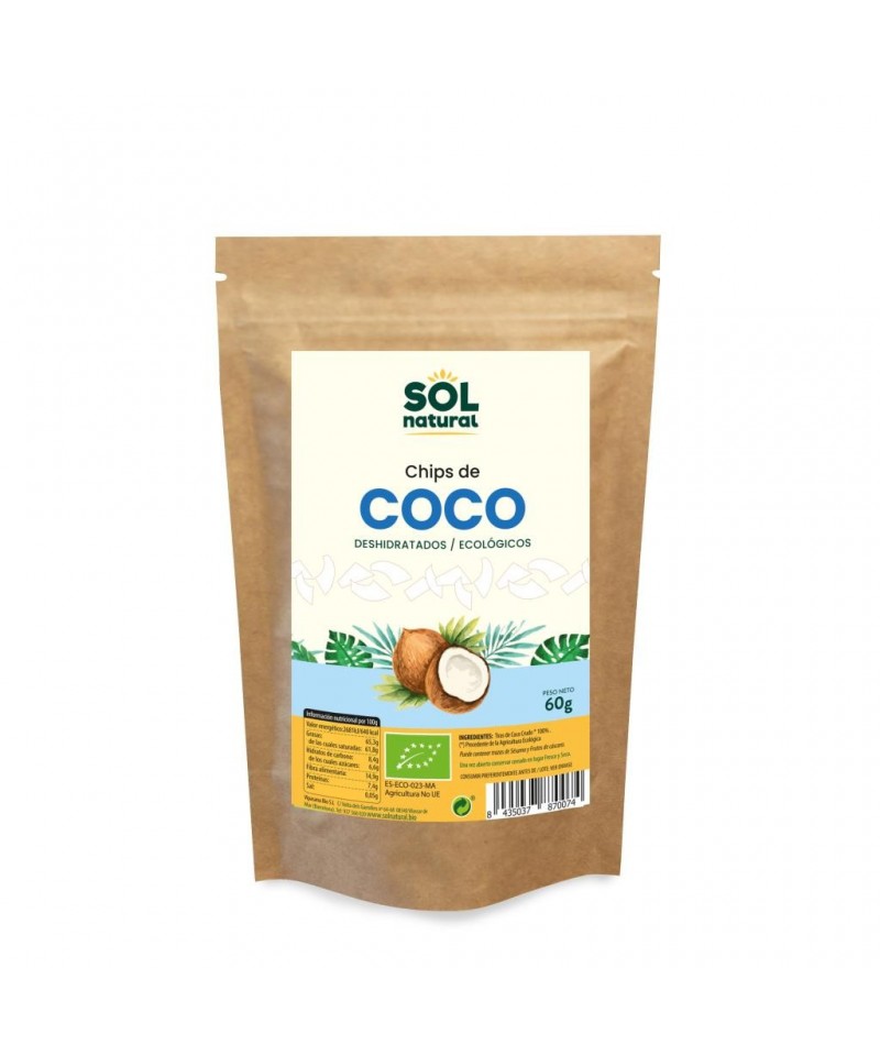 Chips coco Sri Lanka SOL NATURAL 60 gr BIO