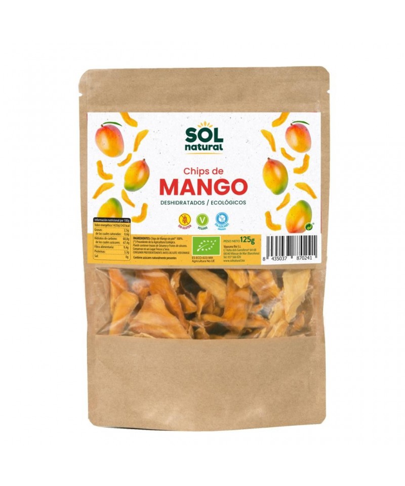 Chips mango SOL NATURAL 125 gr BIO