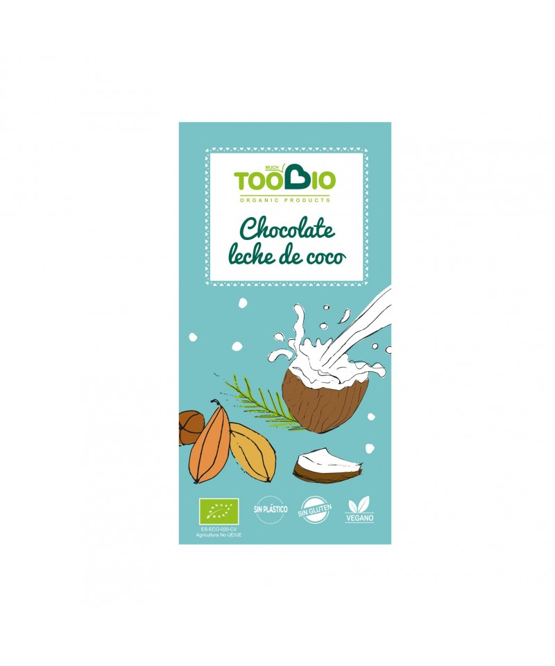 Chocolate leche coco TOO BIO 100 gr