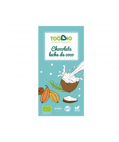 Chocolate leche coco TOO BIO 100 gr