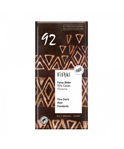 Chocolate negro 92 % VIVANI 100 gr BIO