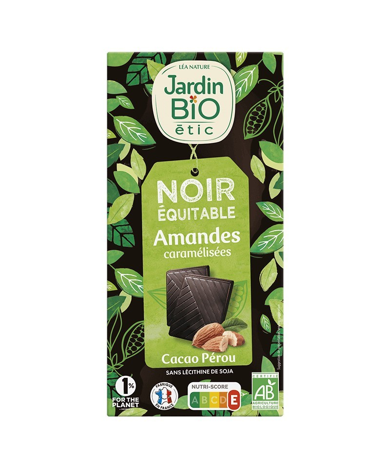 Chocolate negro con almendras JARDIN BIO 100 gr