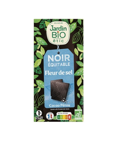 Chocolate negro flor de sal JARDIN BIO 100 gr