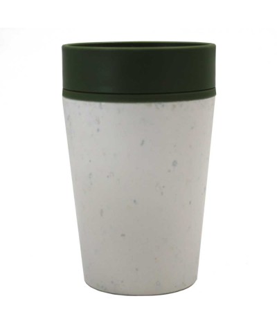 Circular cup blanco verde ALTERNATIVA 3 (227 ml)