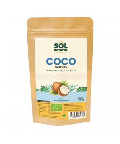 Coco rallado SOL NATURAL 150 gr BIO