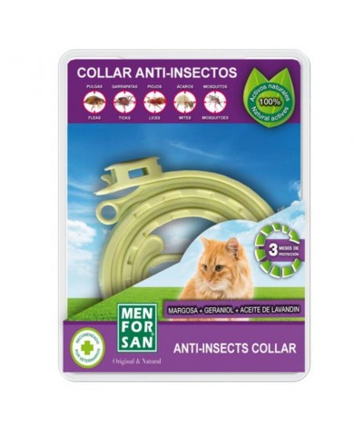 Collar anti insecto para gatos MEN FOR SAN