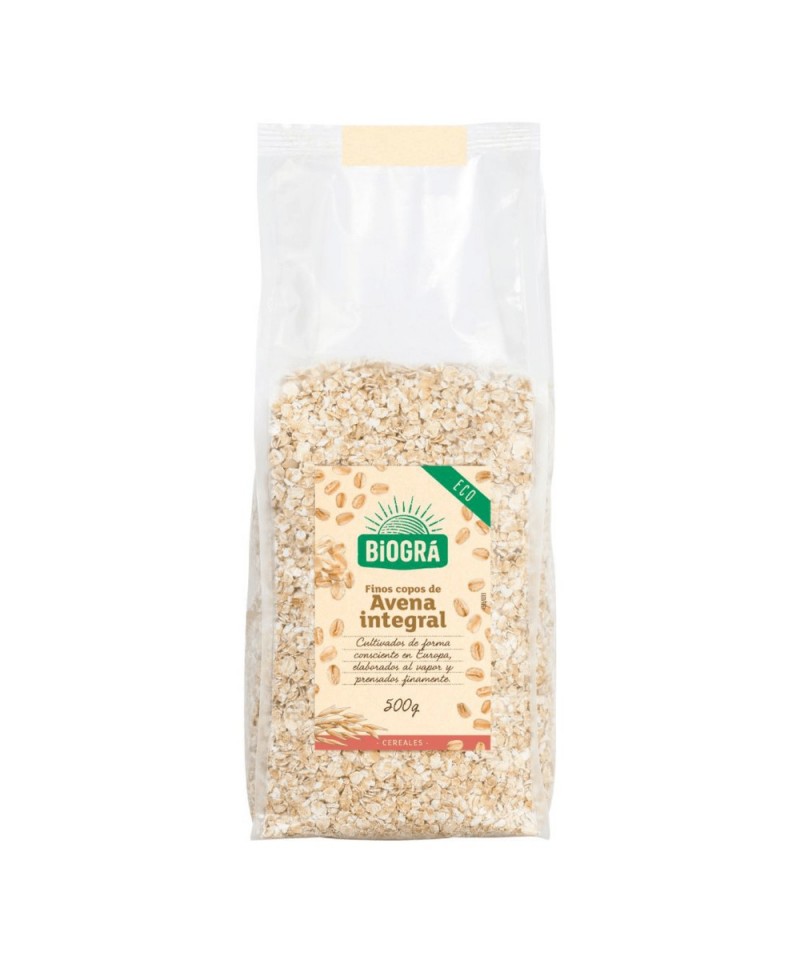 Copos avena finos integrales BIOGRA 500 gr BIO