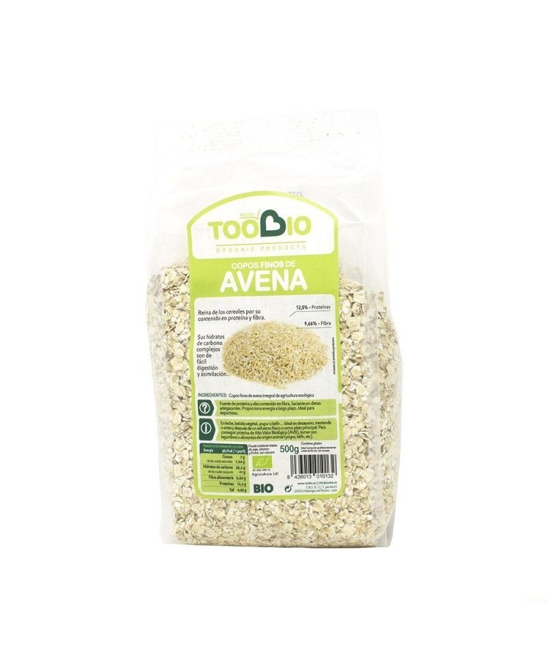 Copos avena finos TOO BIO 500 gr BIO