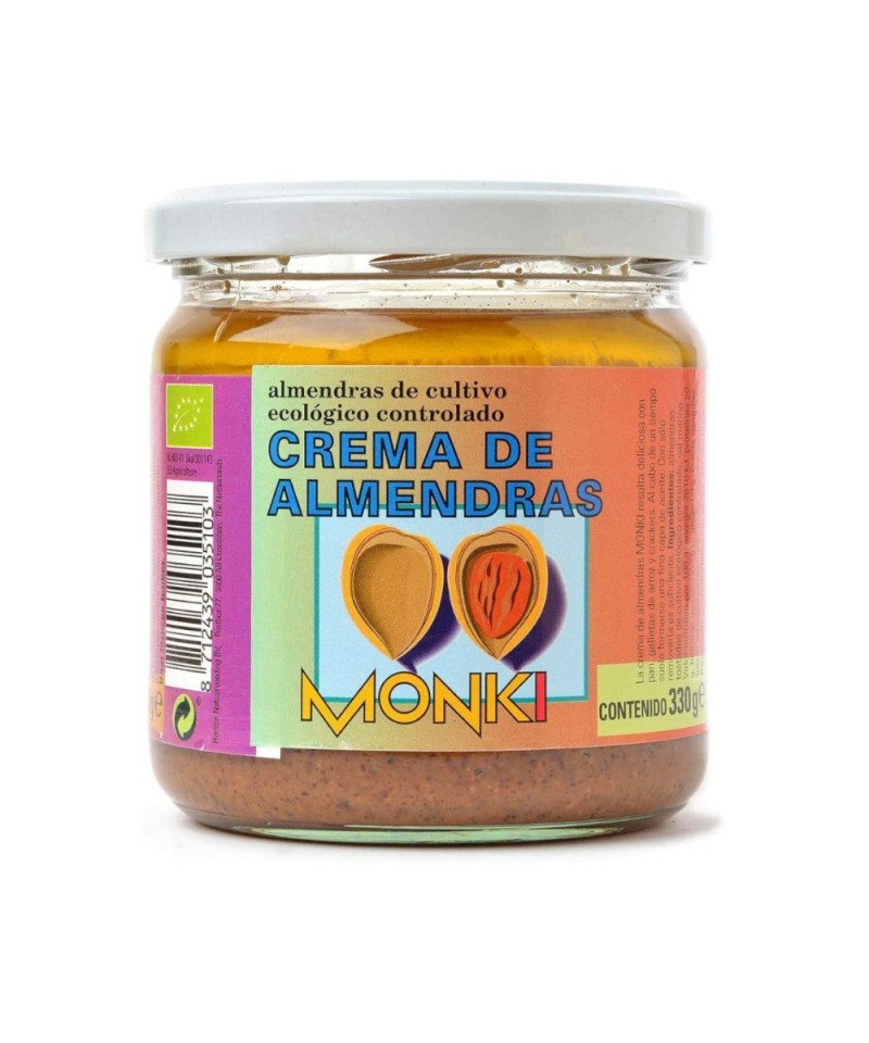 Crema almendra MONKI 330 gr BIO