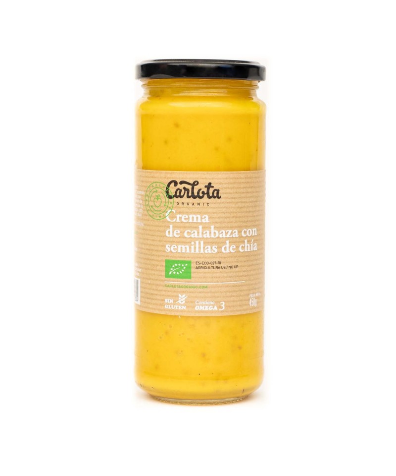 Crema calabaza semilla chia CARLOTA 450 gr BIO