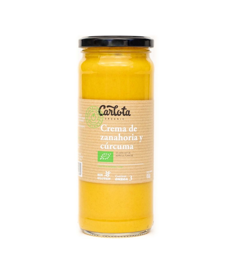 Crema zanahoria curcuma CARLOTA 450 gr BIO