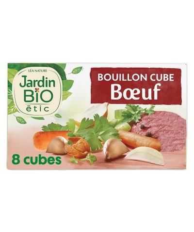 Cubitos caldo ternera carne JARDIN BIO 8x10 gr