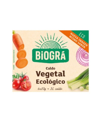 Cubitos caldo vegetal BIOGRA 60 gr BIO