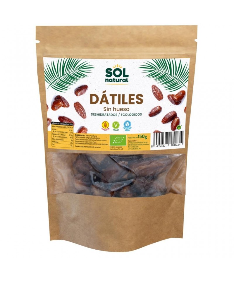 Datiles sin hueso SOL NATURAL 150 gr BIO